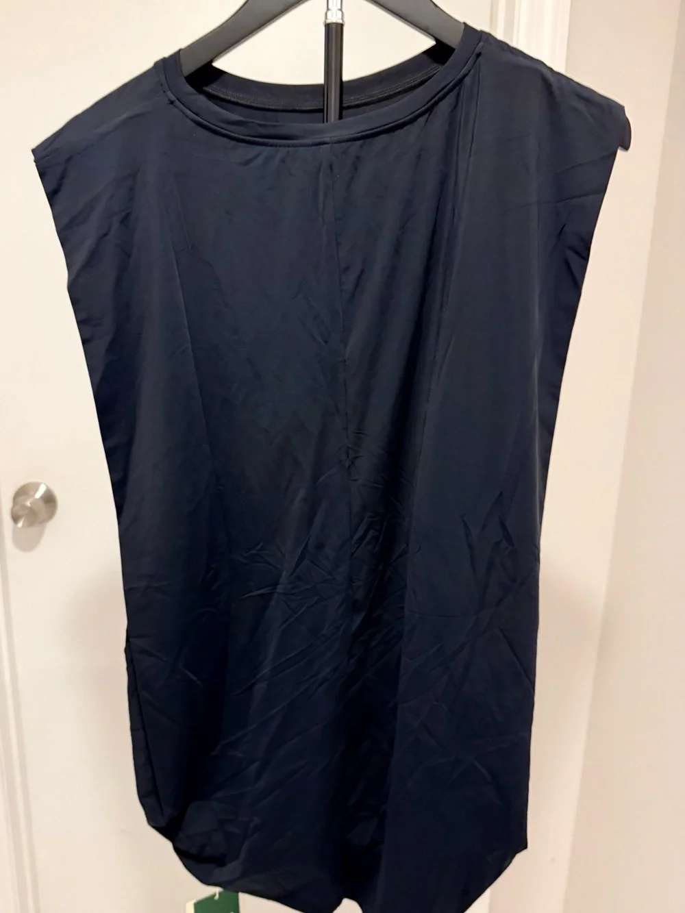 Halara Round Neck Ruched Cool Touch Yoga O Tank Top-UPF50+ - Picture 5 of 6